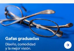 Monturas de gafas graduadas en una composición editorial